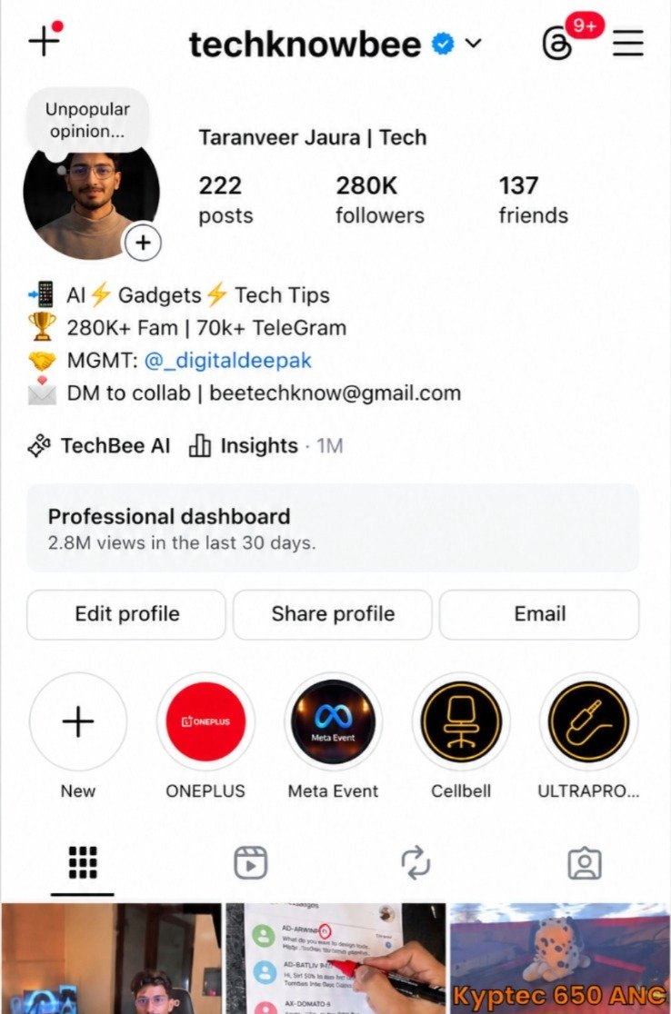 Taranveer Jaura — Instagram growth with Orgix Media