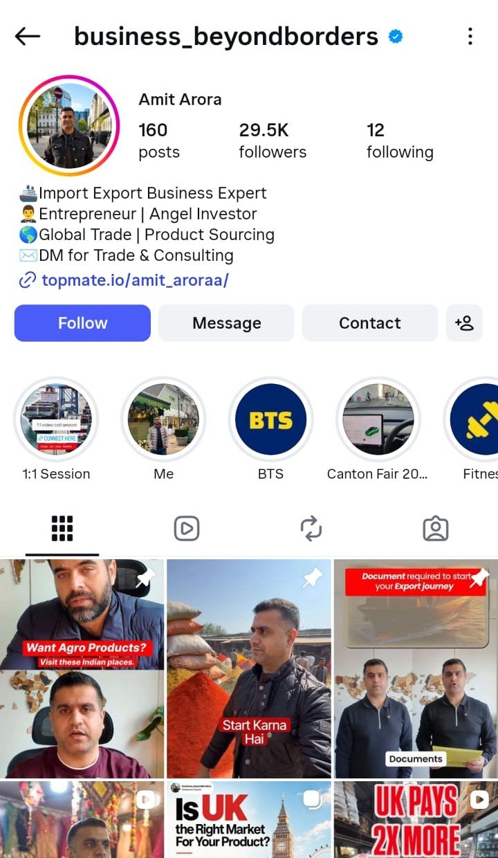 Amit Arora — Instagram growth with Orgix Media